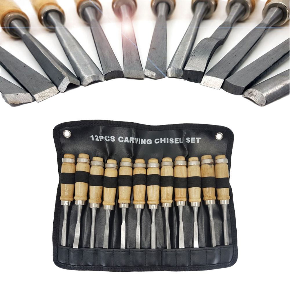 목공끌 목공치즐 조각도 치즐세트 12PCS