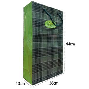 아이티알,LZ 쇼핑백 종이백 2호-03 녹색 가로28X44X폭10cm