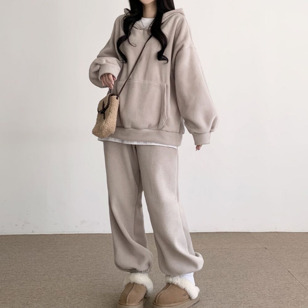 셋업 여자 후드티 밴딩팬츠 루즈핏 2컬러 조거팬츠