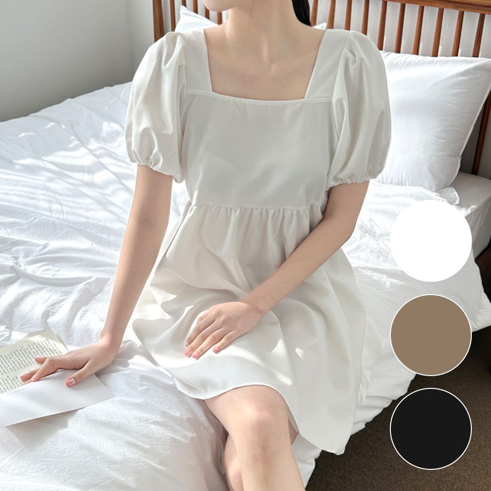 원숄더 여름 끈 치마 엣지패션 A라인 여성 미
