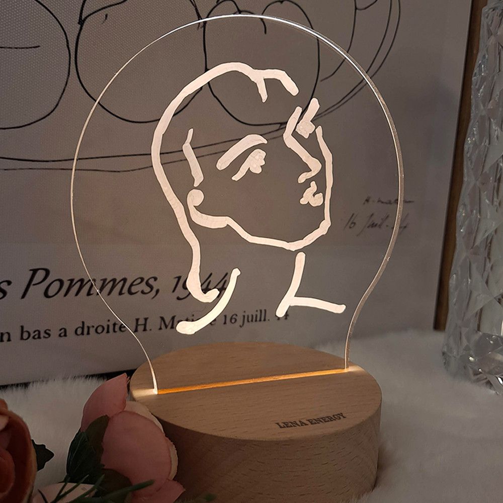 DIY 아크릴 무드등 만들기 원형 마카 키트 AM-008