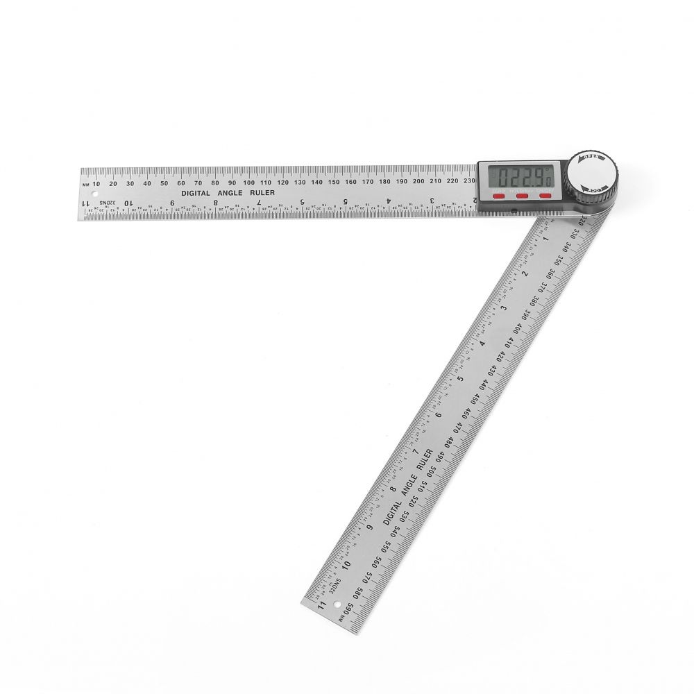 360도+30cm 디지털 각도기 산업용 스틸자 각도측정기