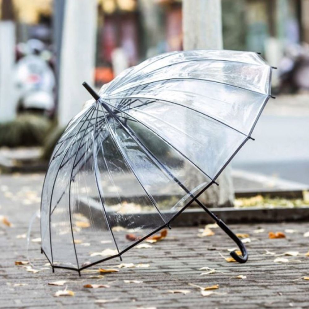 [다모아몰]튼튼한 고급 자동우산 투명 비닐 장우산 골프우산