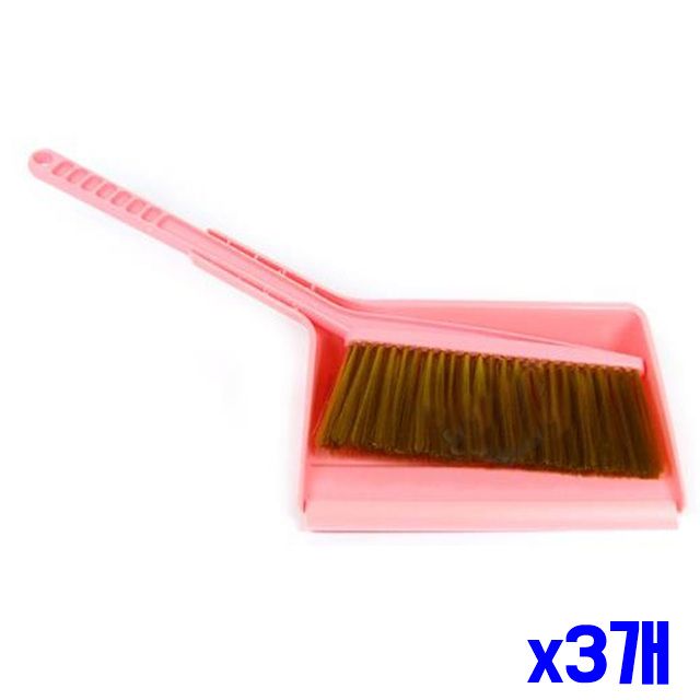 쓰레받이 방비세트 x3개 색상랜덤 빗자루 청소빗자루
