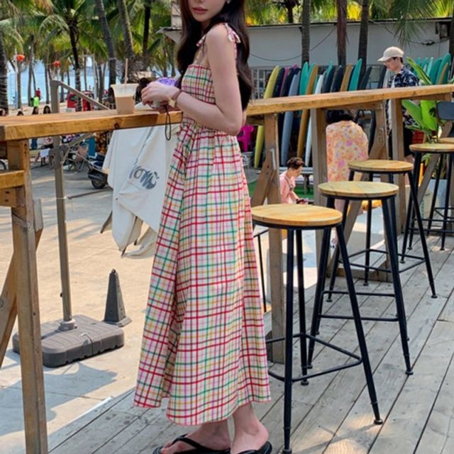 알록달록 스모킹밴드 체크무늬 기본 맞춤형 데이 주름