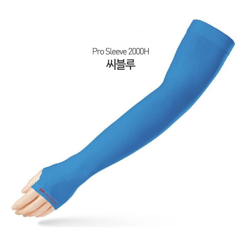(묶음)손목쿨토시 스포츠 골프 작업팔토시 블루 5개