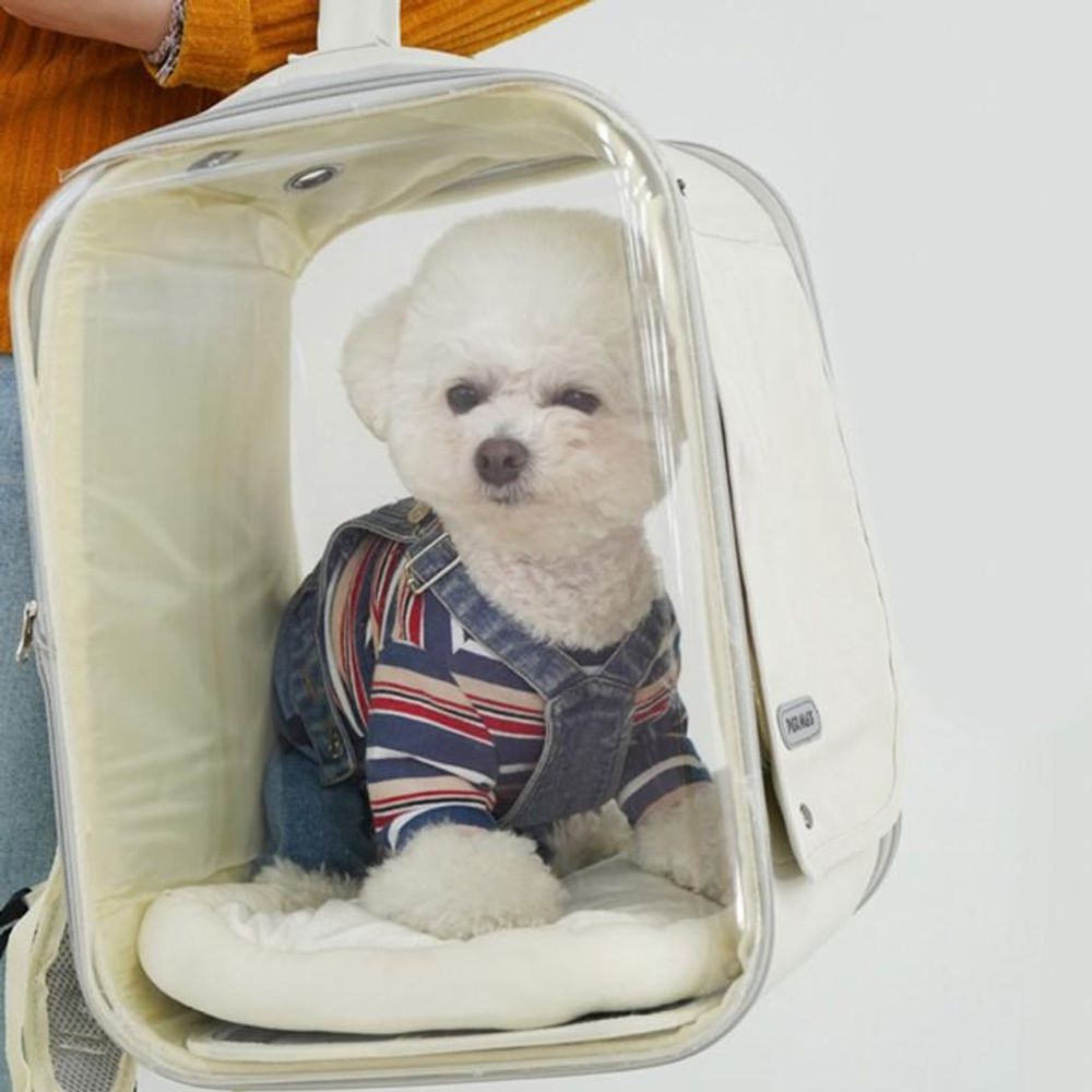 레드퍼피 강아지이동가방 끌레 백팩 이동가방 다크베