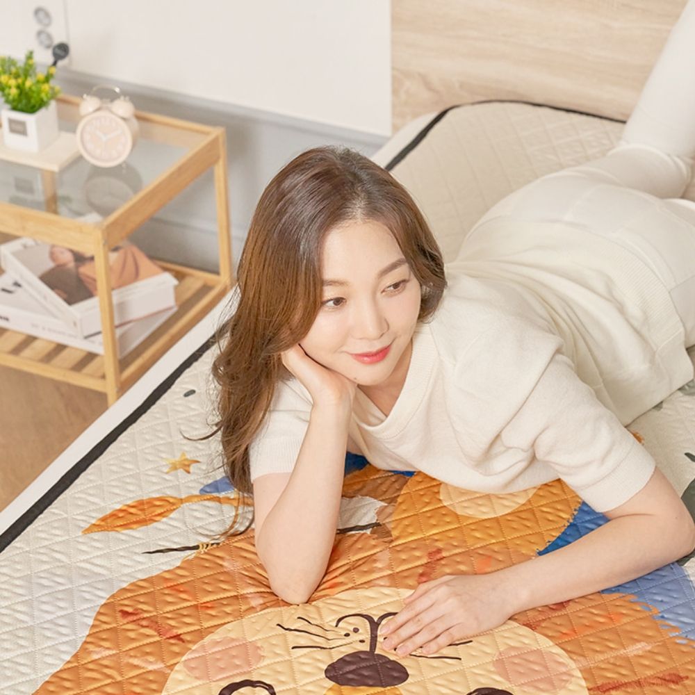 캠핑 x 140cm 더블 전기매트 침실 파스텔 프리미엄 탄