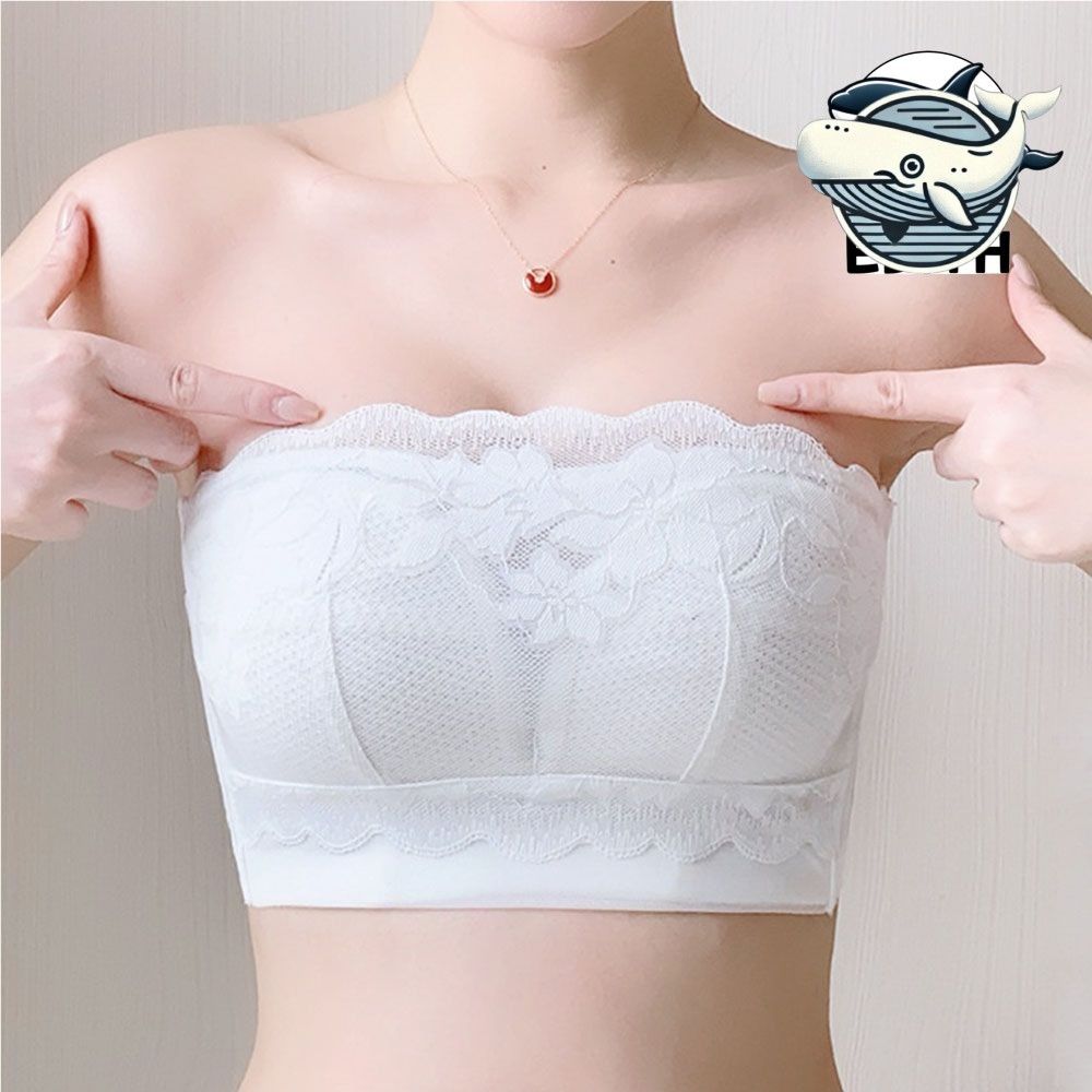 레이스 노와이어 브라탑 가벼운 웨딩 브라