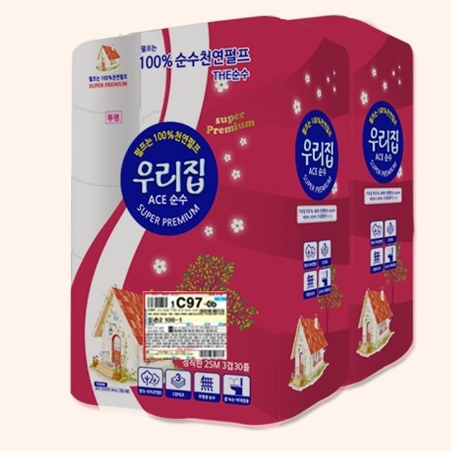 30롤 2세트 우리집 화장지 휴지 25M
