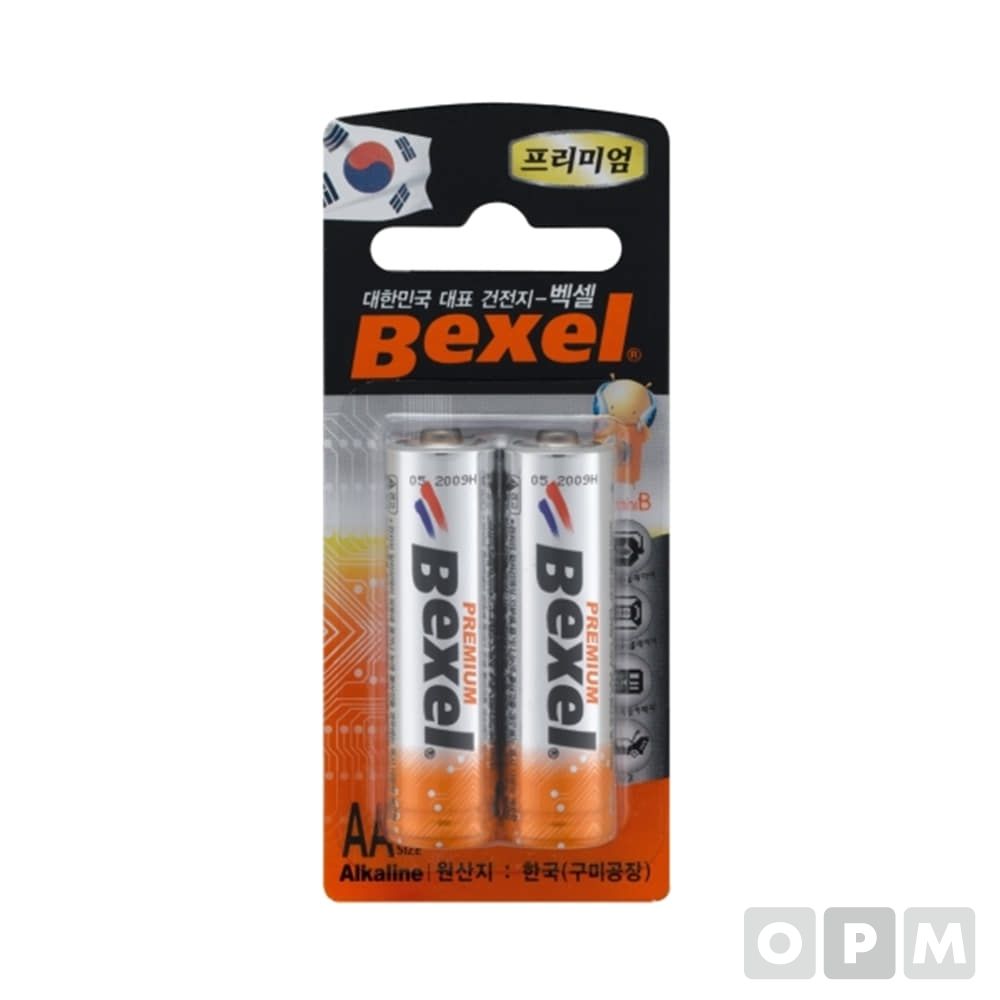 벡셀 건전지/알카라인 AA(LR6)1.5Vx2EA 20EA