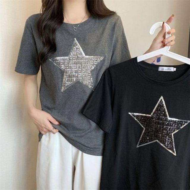 LS81400 별 스팽글 기본 포인트 데이 데일리 라운드