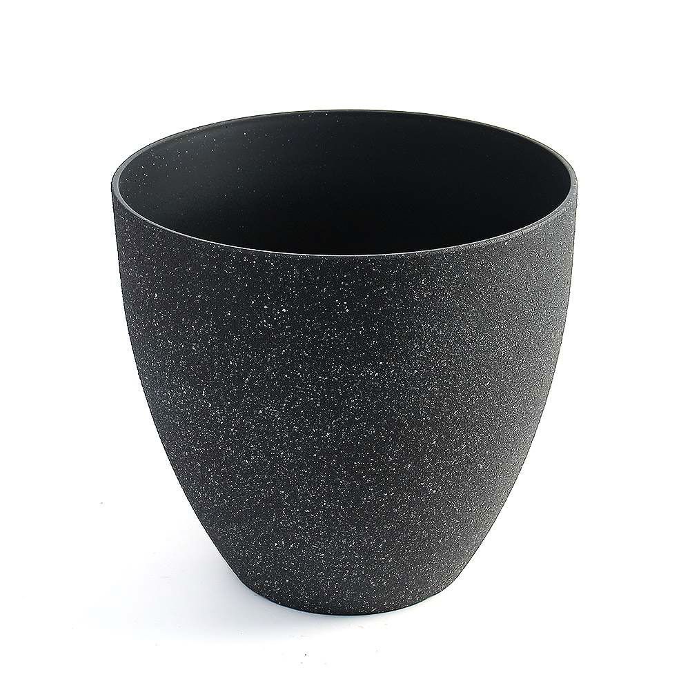 플라스틱 대형 화분 블랙 32x30cm 고강도 조경 모던