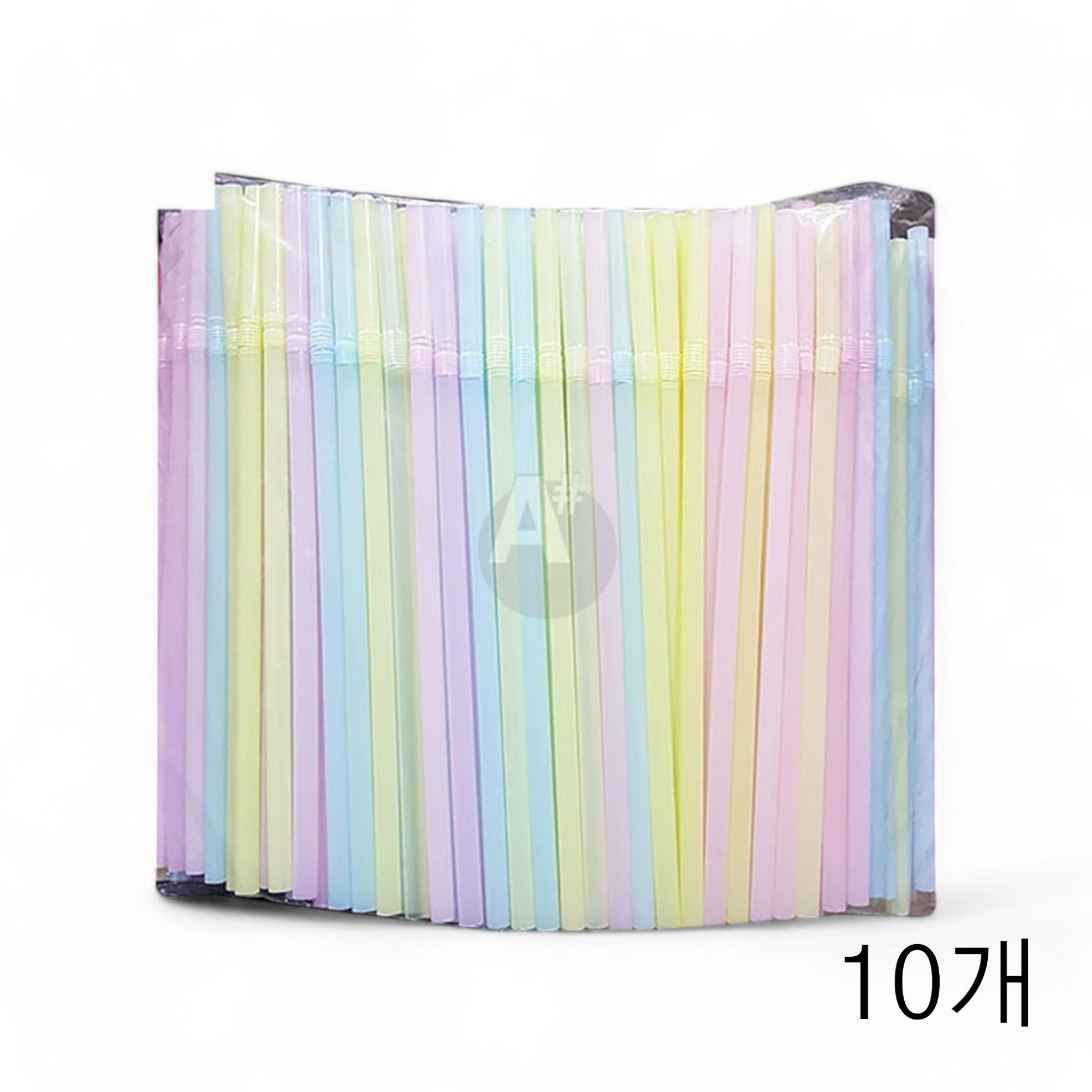 일회용 자바라 스트로우 파스텔 7X210mm 400입 X10개