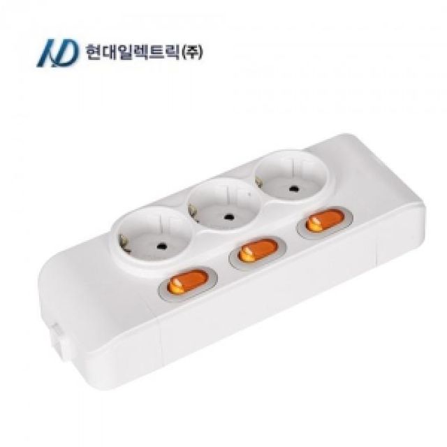 개별형 노출3구콘센트/1Ga4-26071