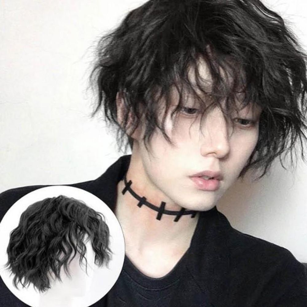통가발 다크브라운 내츄럴 블랙