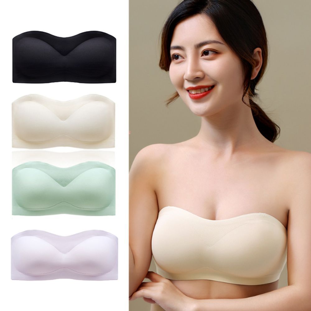 심리스 속옷 튜브탑 기본 흘러내림방지 데이 여성