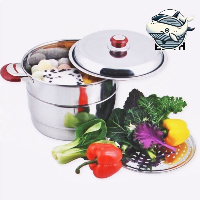 24cm 이중 스팀 찜솥 다용도 조리주방 용기
