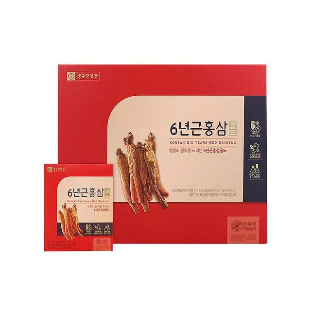 종근당건강 6년근 홍삼골드 80ml x 60포 3박스
