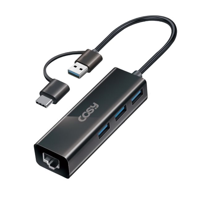 코시 2중접속 기가랜+USB 3.0x3 uh2117cal/usb a+c