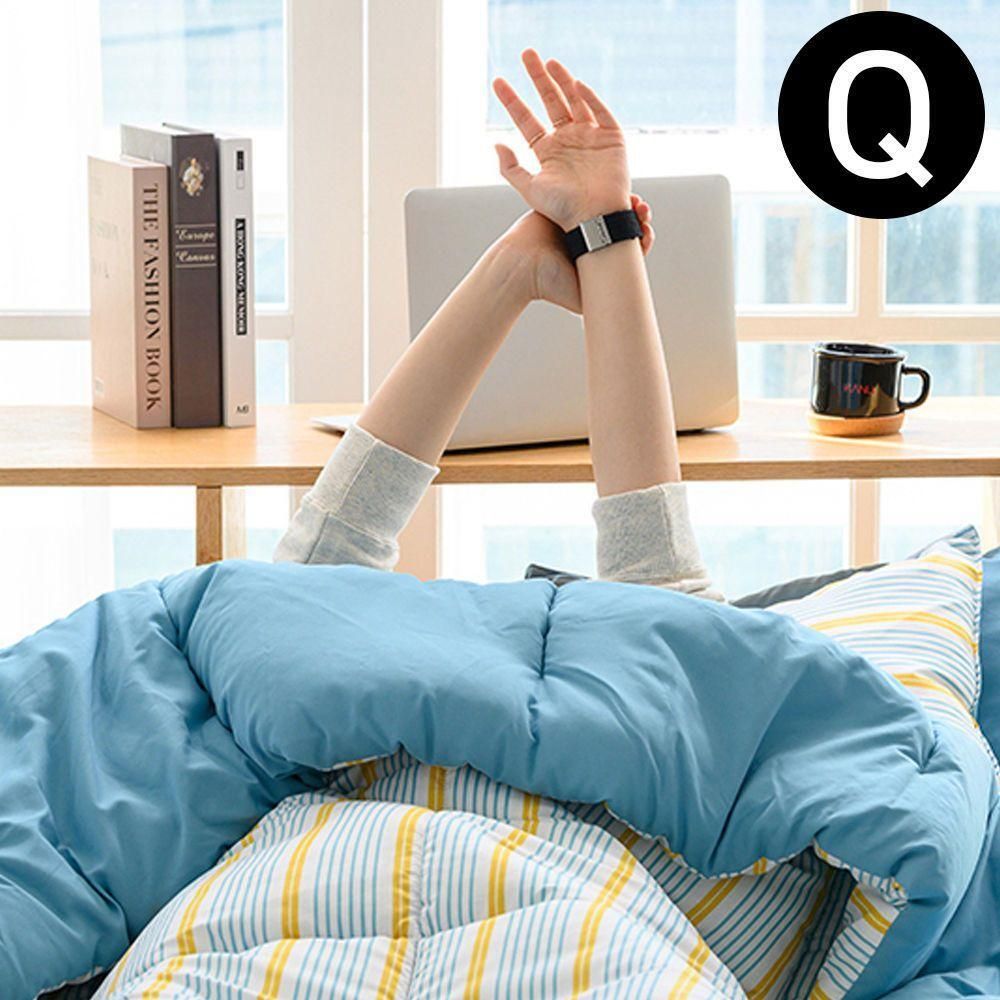 해피니 나나 소프트마이크로 차렵이불 퀸 Q (피콕)