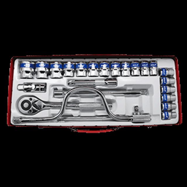 SOLO 소켓렌치세트 SL-1224MR 1/2DRx24pcs(mm)