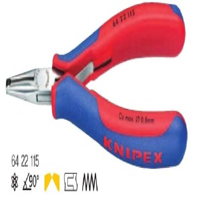 KNIPEX 정밀 컷팅 강력 전자니퍼 64-22-115 크니픽스