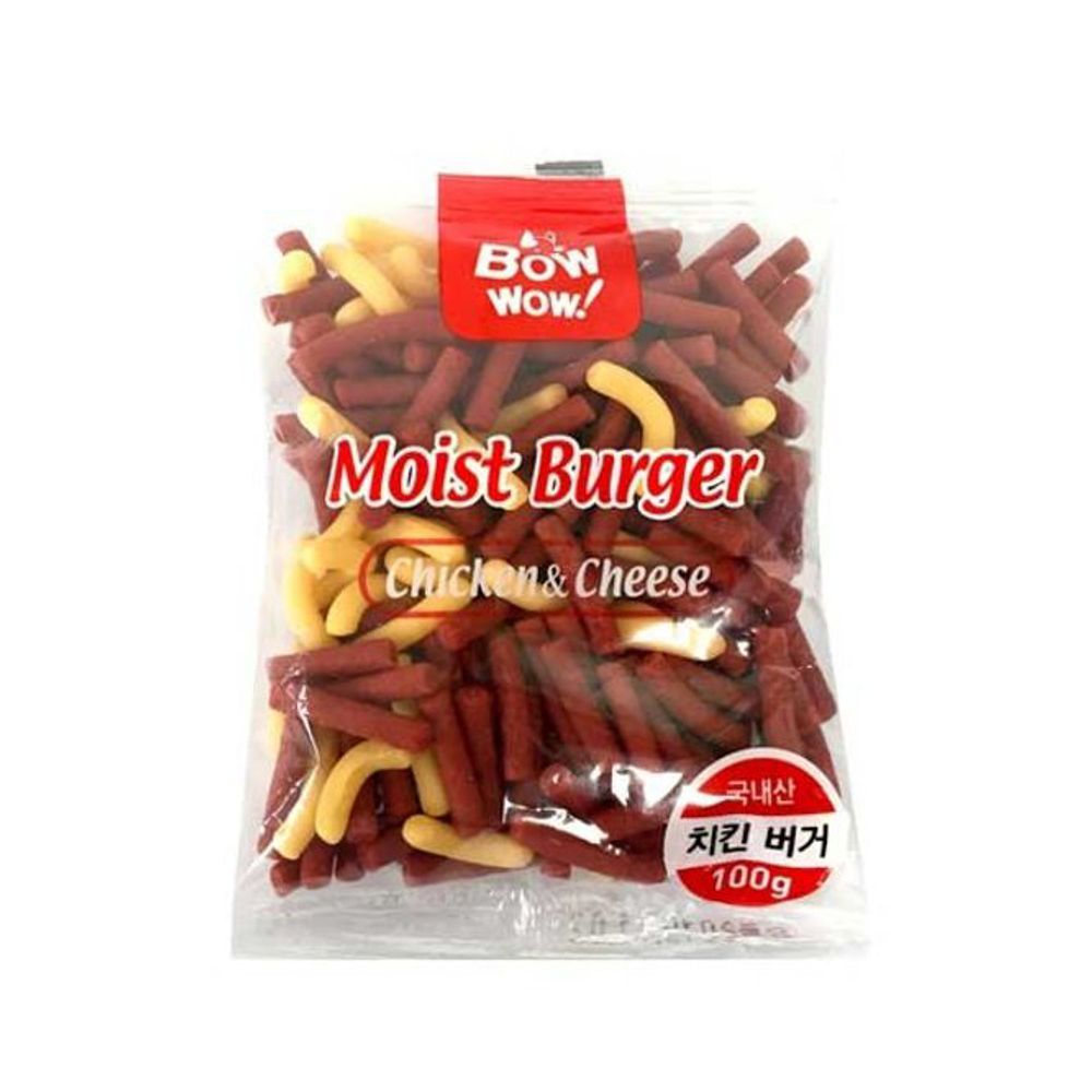 바우와우 모이스트 치킨버거 100g 85팩 1박스