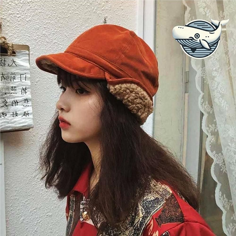 겨울 포근한 방한 캡 모자 여성 뽀글이 패딩