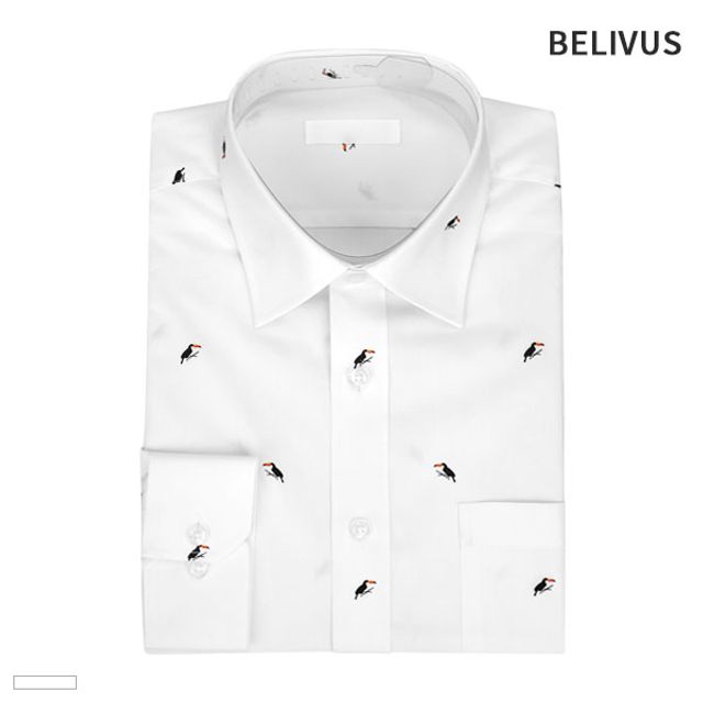 빌리버스 남자 와이셔츠 BSV117 패턴 일반핏 남방