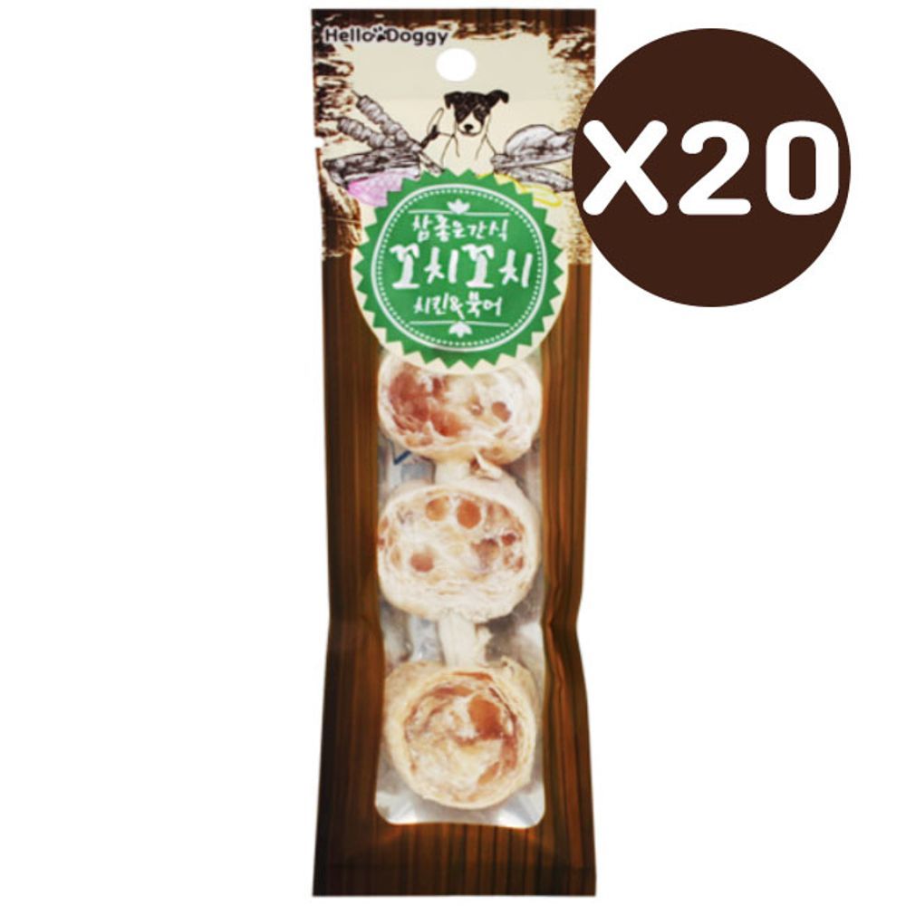 애견영양간식 치킨 꼬치꼬치 일상 25g 20P 강아지 개