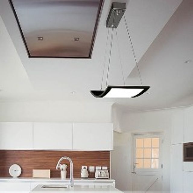 LED 팬던트 라인조명 클라우드 커브드 블랙 20W 주