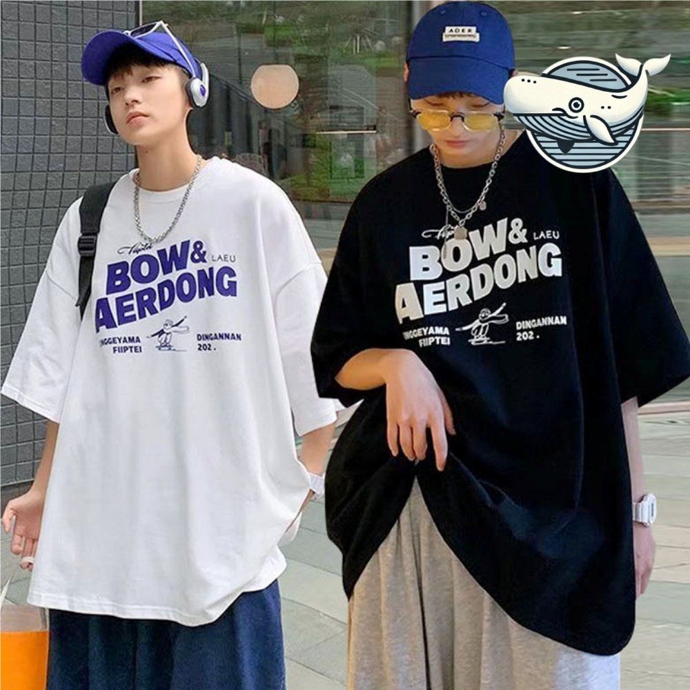 여름 캐주얼 오버핏 남자 반팔티 심플