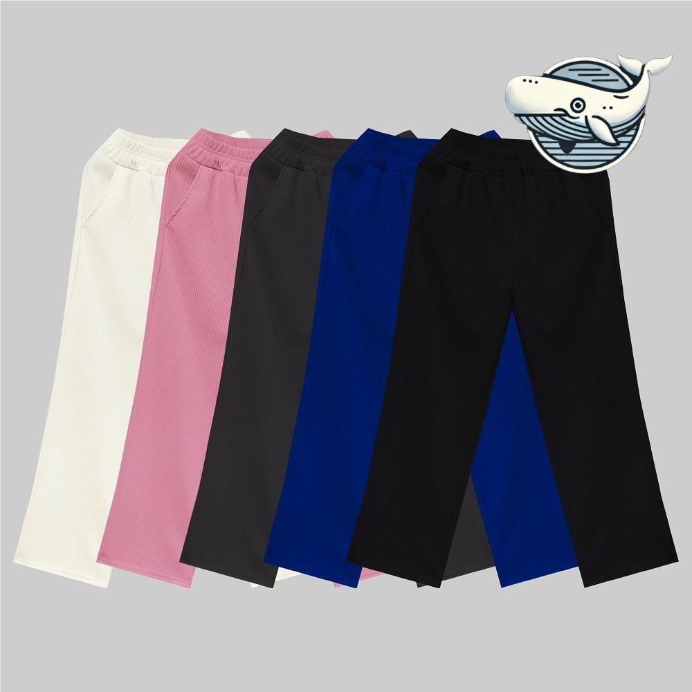 여성용 와이드 루즈핏 데일리 롱팬츠 편안한