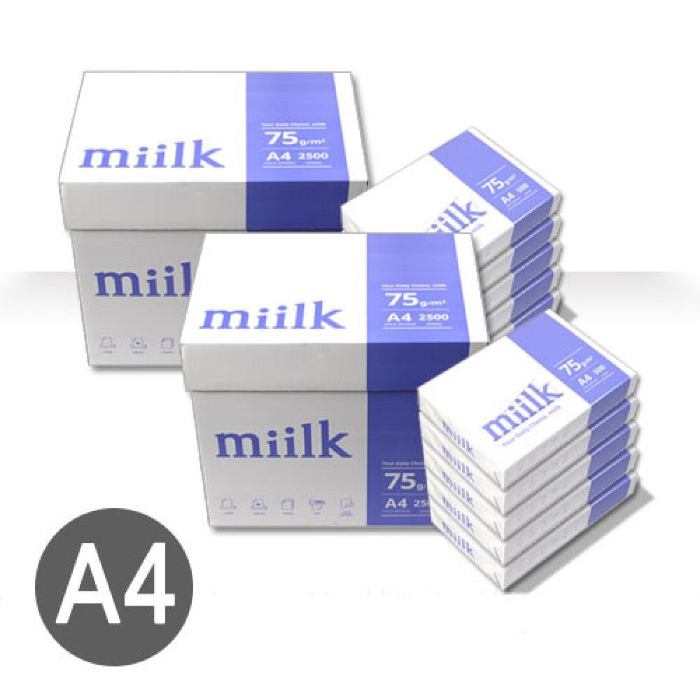 밀크 75g 5000매2BOX JS A4