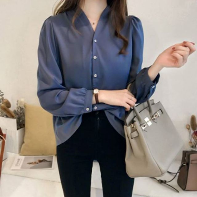대폭발 루즈핏 블루 무연탄 Small 캐주얼