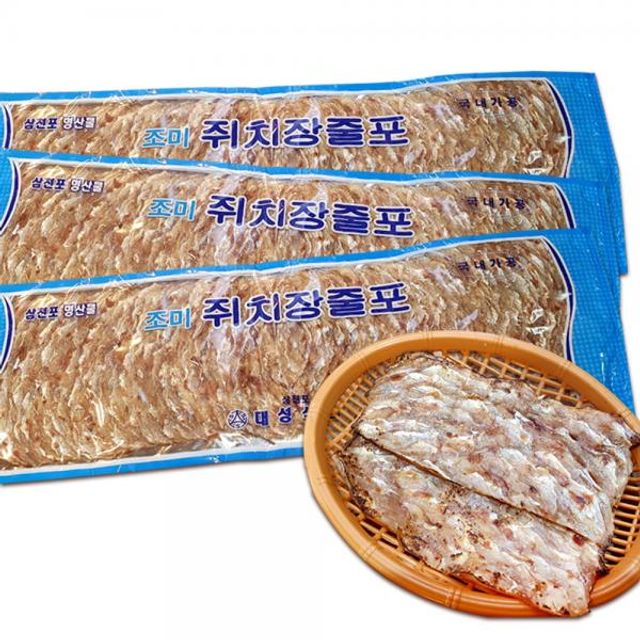 조미쥐치장줄포 250g 3개세트 명절튀김용 업소용 혼술