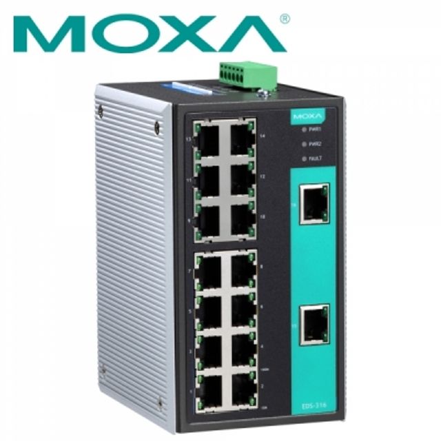 MOXA 산업용 16포트 스위칭 허브