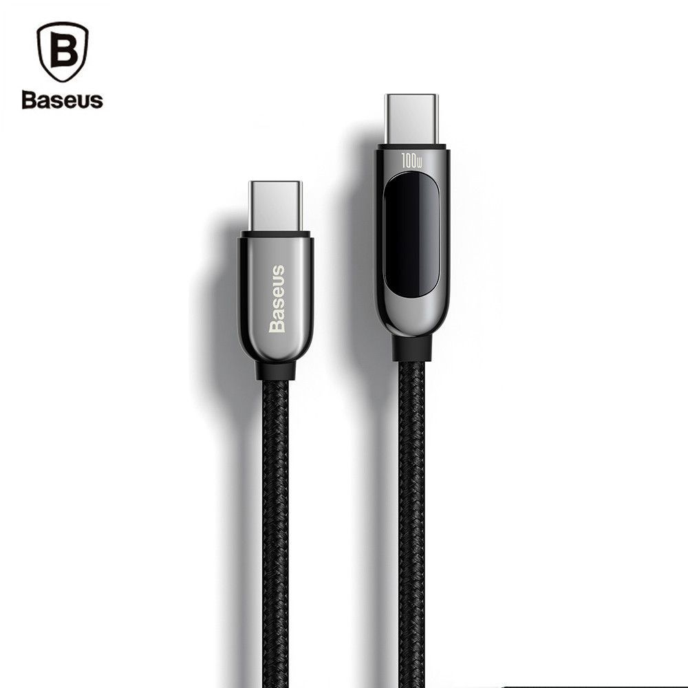 베이스어스 LED 100W 고속충전케이블 1M 블랙