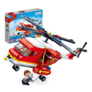 아이티알,NE 소방 헬리콥터 어린이 유아 블록 조립 장난감 놀이