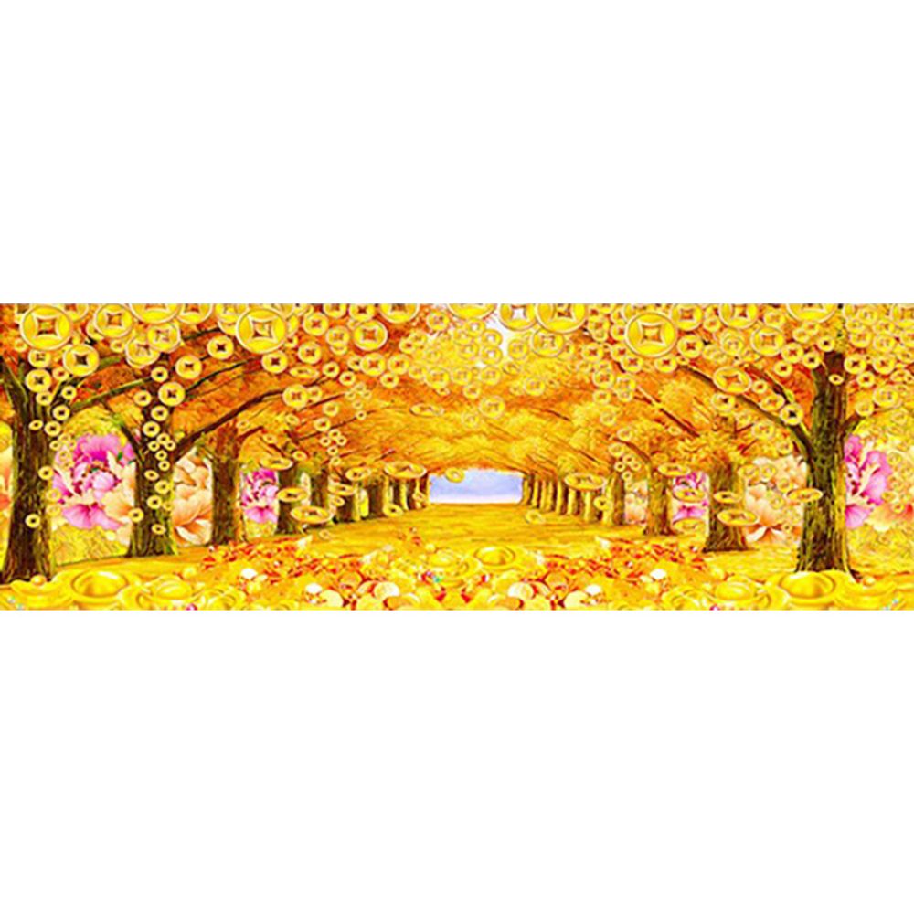 황금나무 2 (패브릭) 보석십자수 64x191