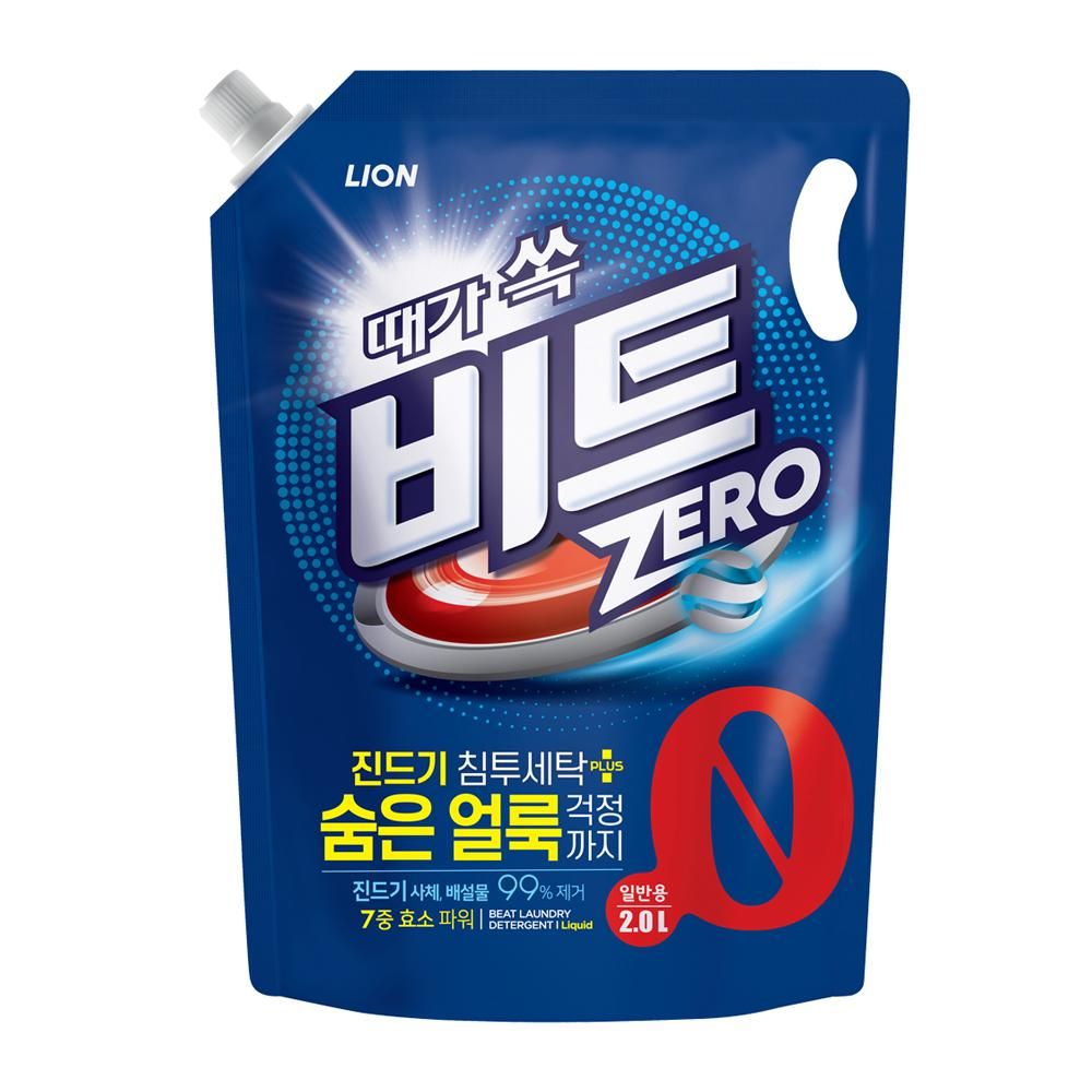 때가쏙비트 일반 침투세탁 리필 2L x 6개 라이온 세제