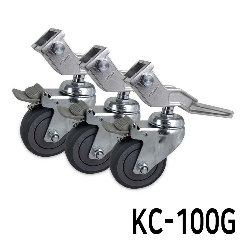 삼각대 카메라 100mm 브레이크 스탠드 바퀴 KC-100G