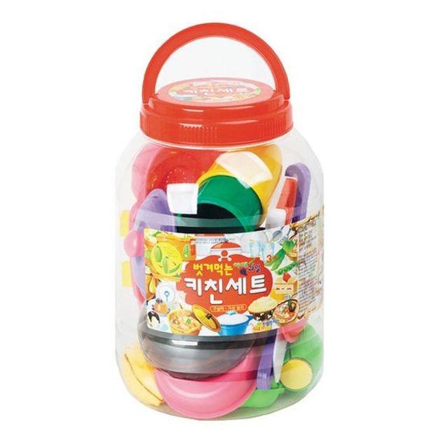 벗겨먹는 키친 세트 어린이 주방놀이 장난감 소꿉놀이