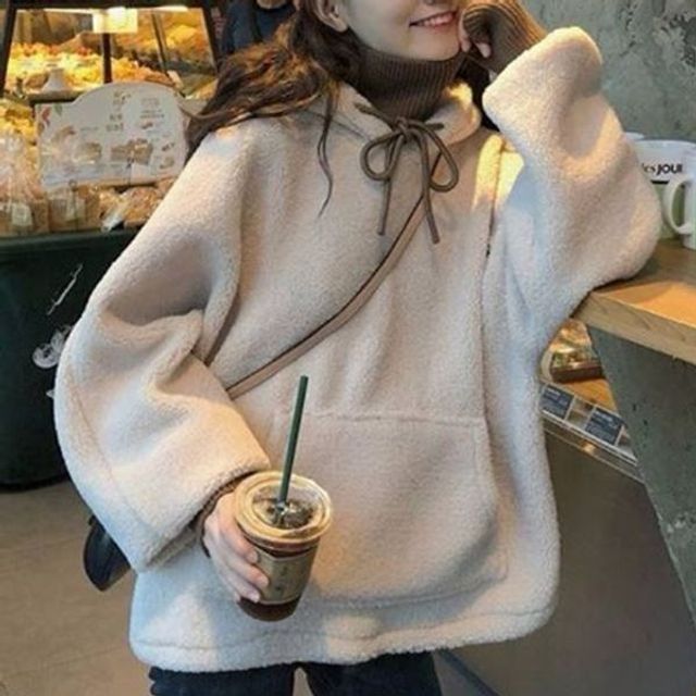 여자 여자기모후드티 티셔츠 후드티 여성뽀그리후