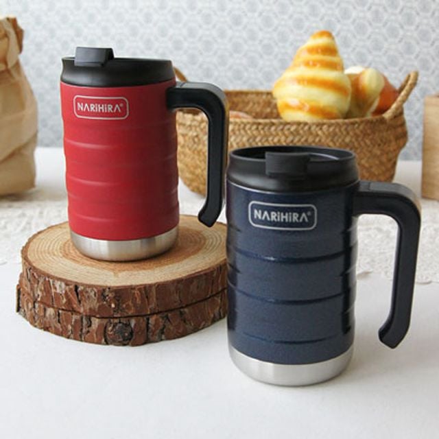 보온 보냉 모두 사용 가능한 나유르 핸들 텀블러