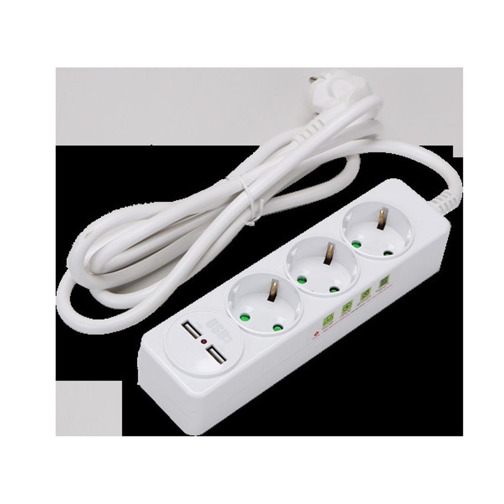 USB 멀티코드 3구접지 2M 16A