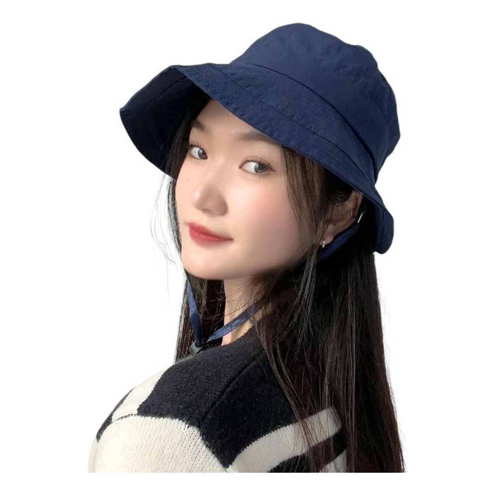 게더릭 밴딩 여성용 버킷햇 (네이비)