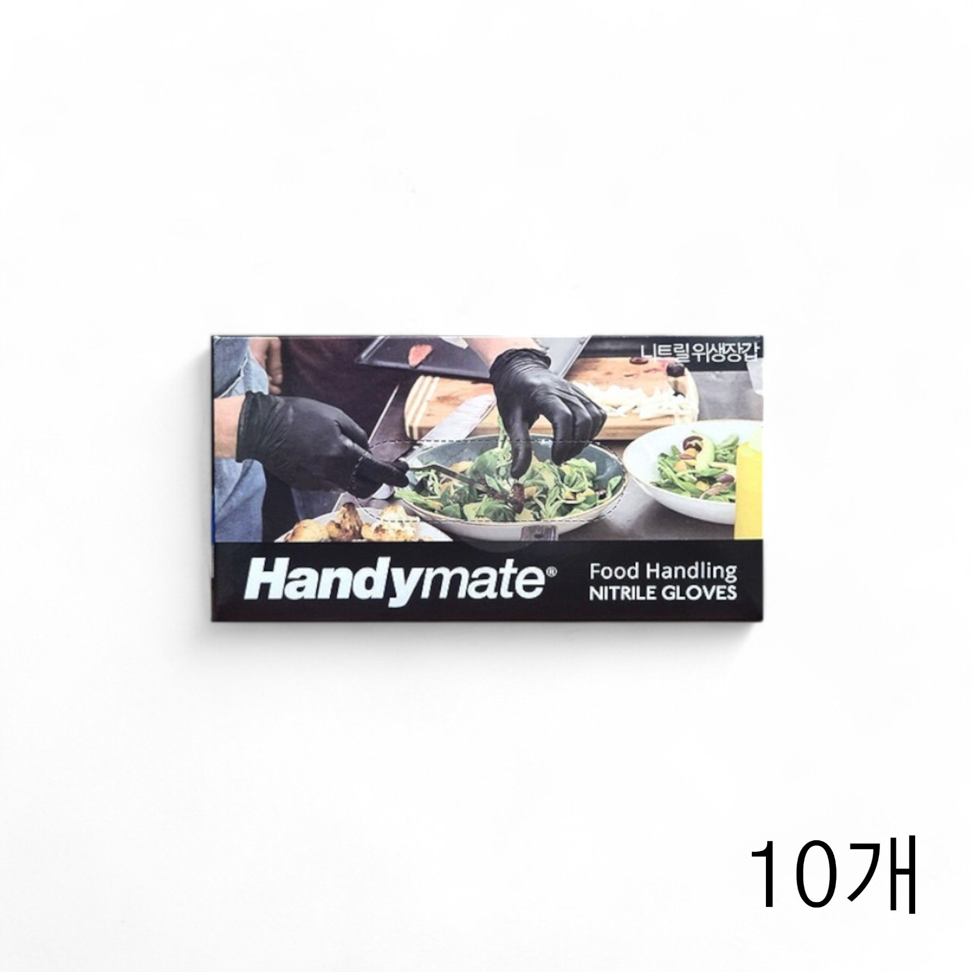 핸디메이트 니트릴장갑 블랙 M 100매 X 10개 미용실