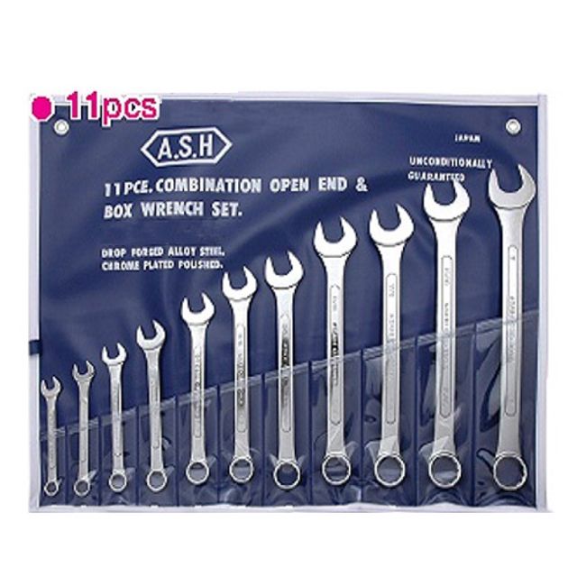 아사히 콤비네이션렌치세트 11pcs (mm)